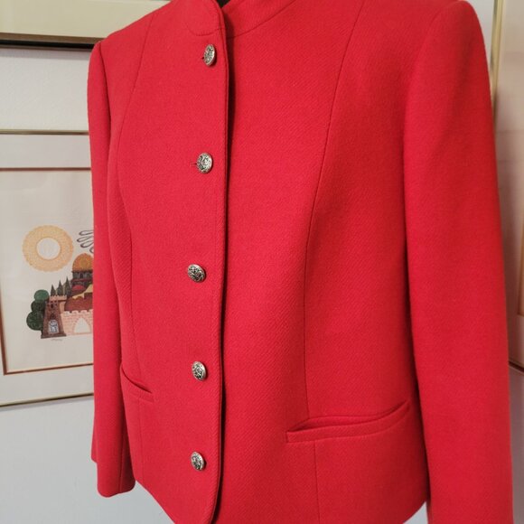 Vintage Pendleton 100% Wool Bolero Red Jacket - Picture 2 of 6